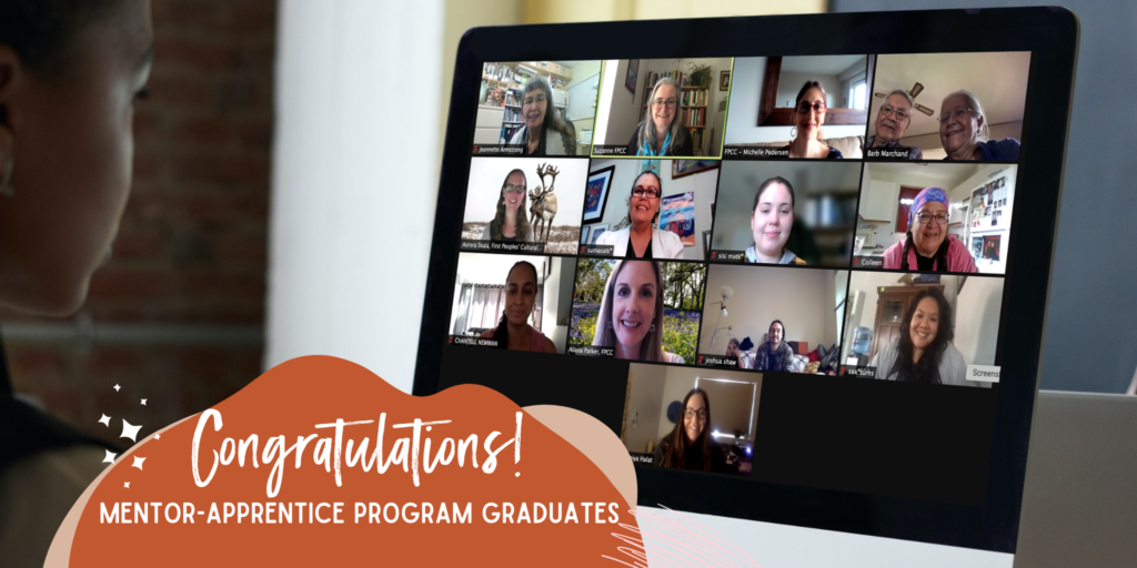 Image of zoom event for the 2021 FPCC Mentor-Apprentice program graduates